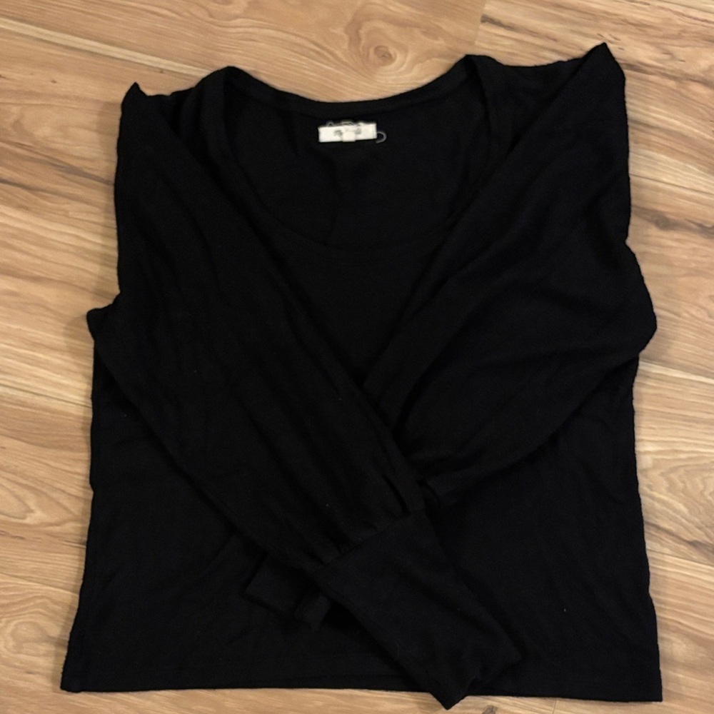 Madewell Black Long Sleeve Top